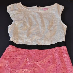 Lilly Pulitzer Pink and White Sparkly Dress